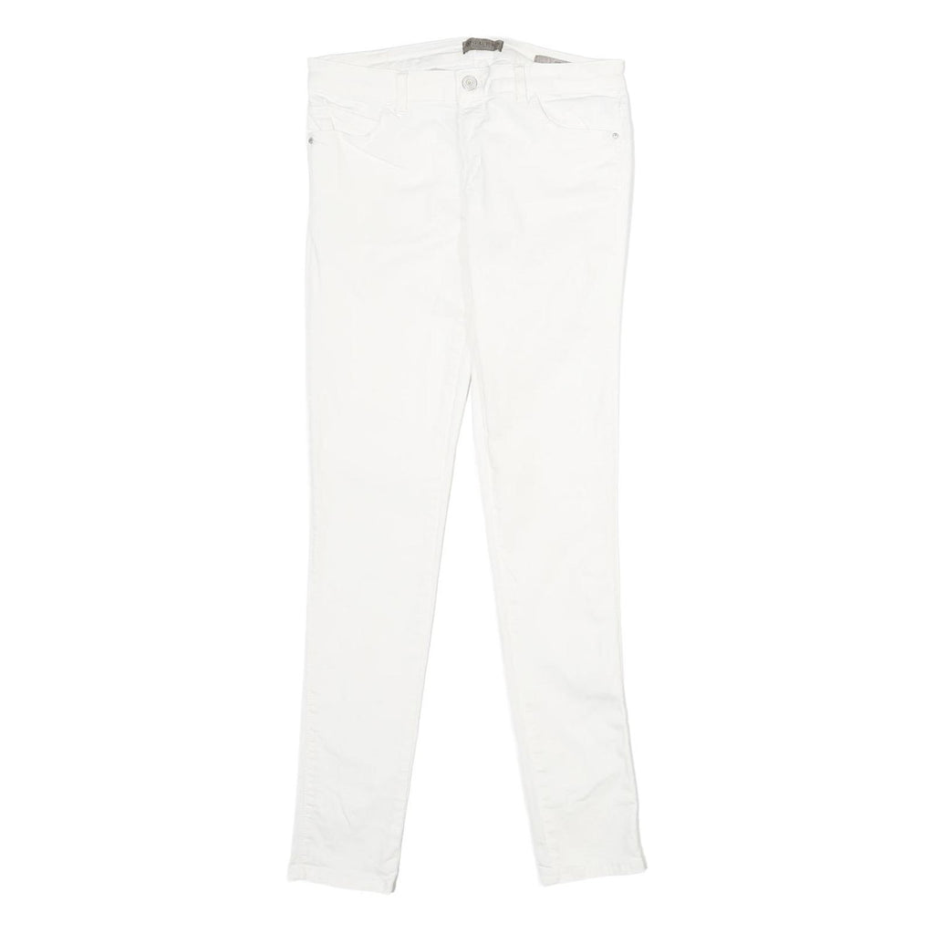 GUESS Womens White Relaxed Skinny Denim Medium W29 L32 Cotton Blend Jeans