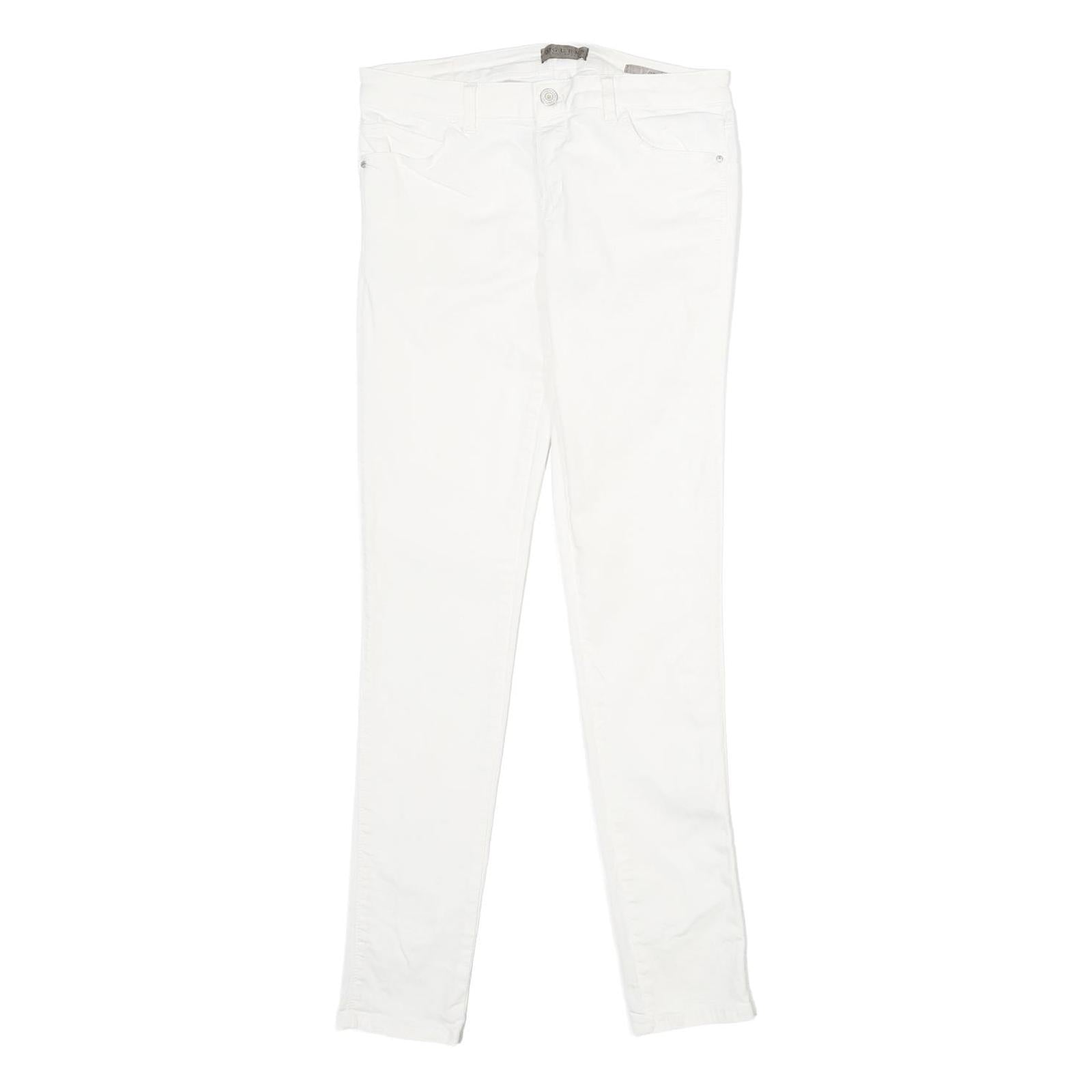 GUESS Womens White Relaxed Skinny Denim Medium W29 L32 Cotton Blend Jeans