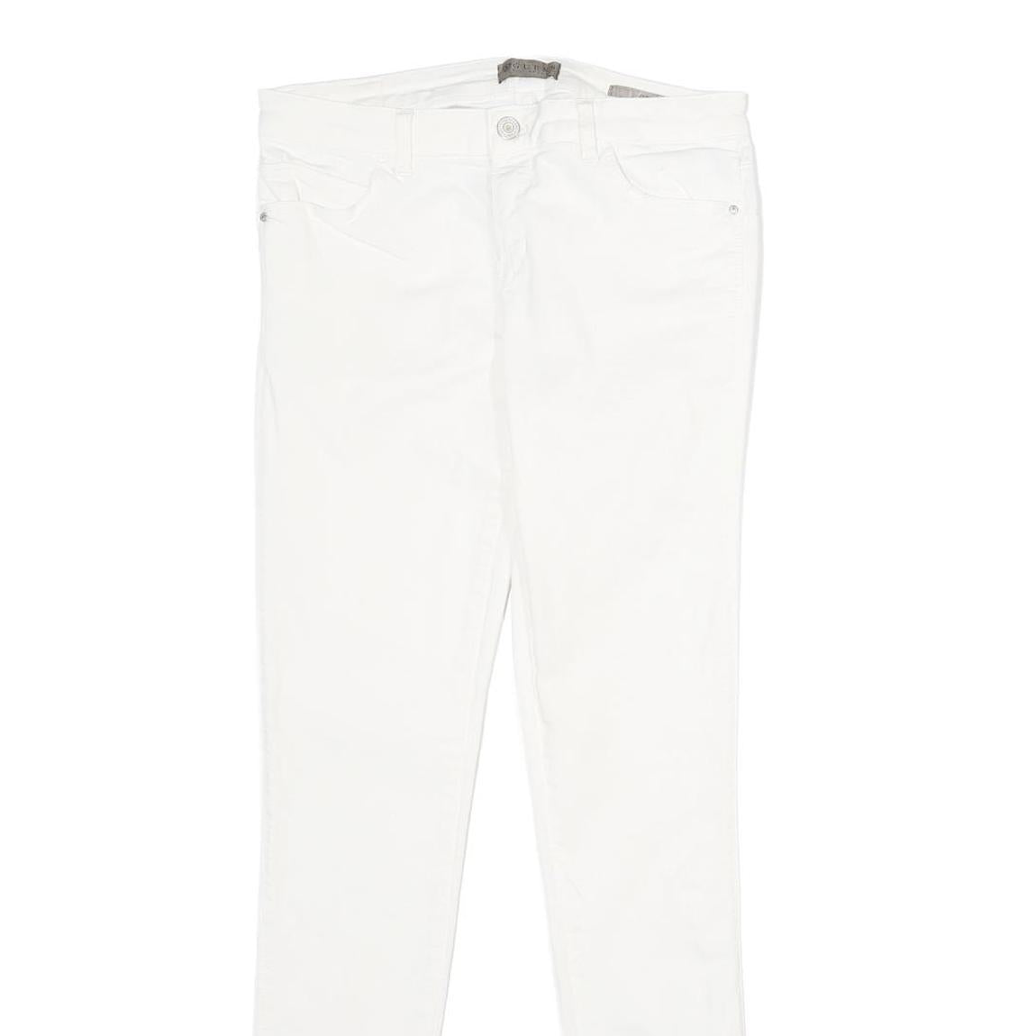 GUESS Womens White Relaxed Skinny Denim Medium W29 L32 Cotton Blend Jeans
