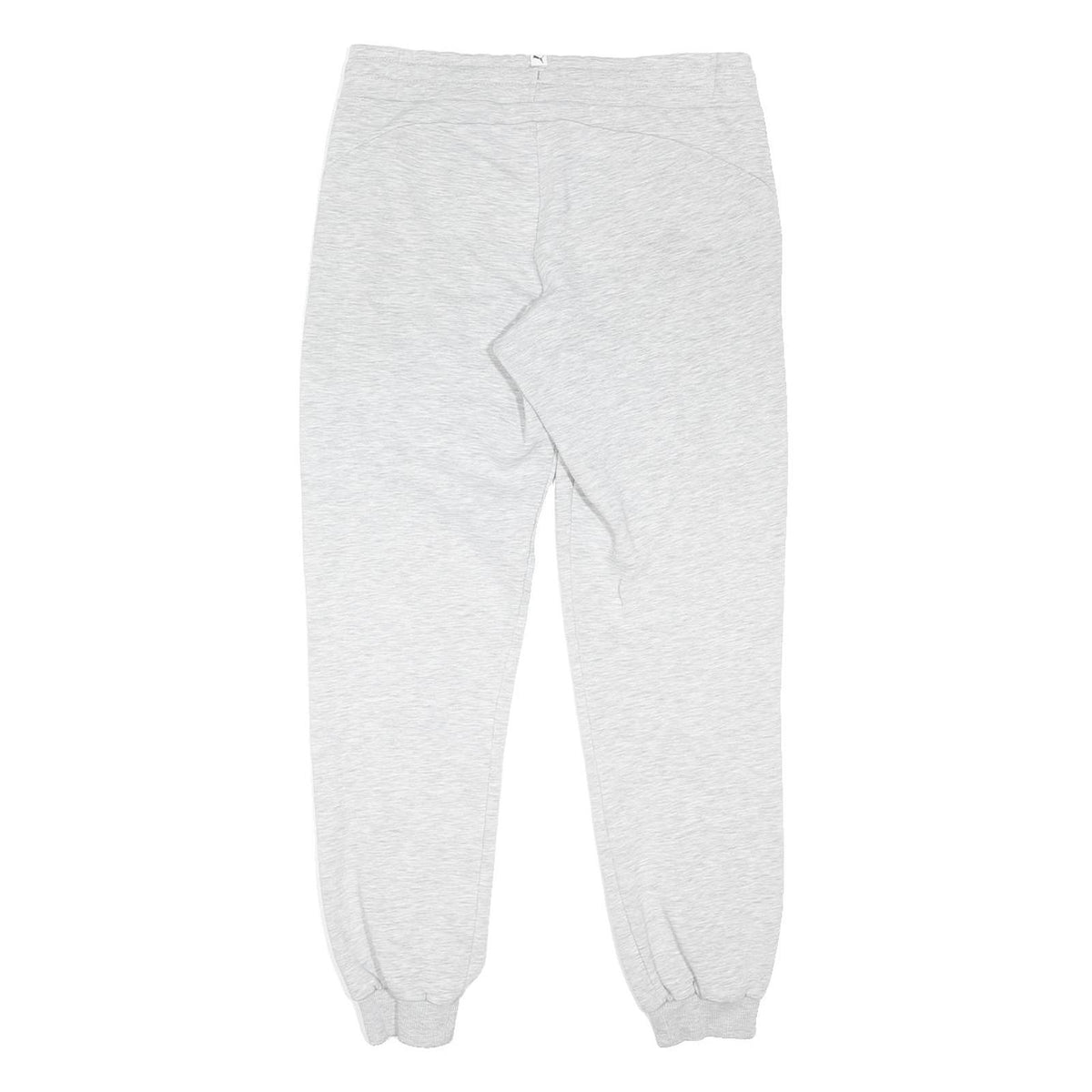 PUMA Womens Joggers Grey Slim Tapered M W30 L28 Pink Logo Casual Sportswear