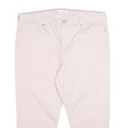 WHITE STUFF Womens Cotton Blend Pink Regular Straight Trousers W40 L24