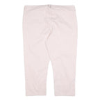 WHITE STUFF Womens Cotton Blend Pink Regular Straight Trousers W40 L24