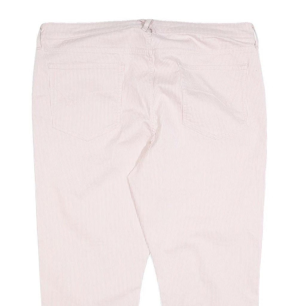 WHITE STUFF Womens Cotton Blend Pink Regular Straight Trousers W40 L24