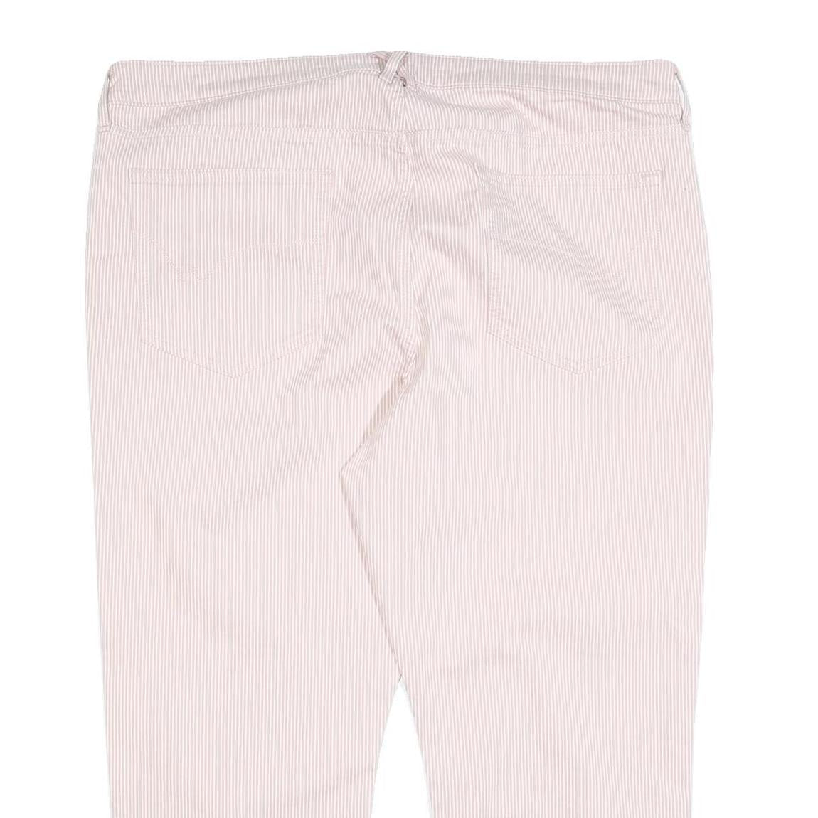 WHITE STUFF Womens Cotton Blend Pink Regular Straight Trousers W40 L24