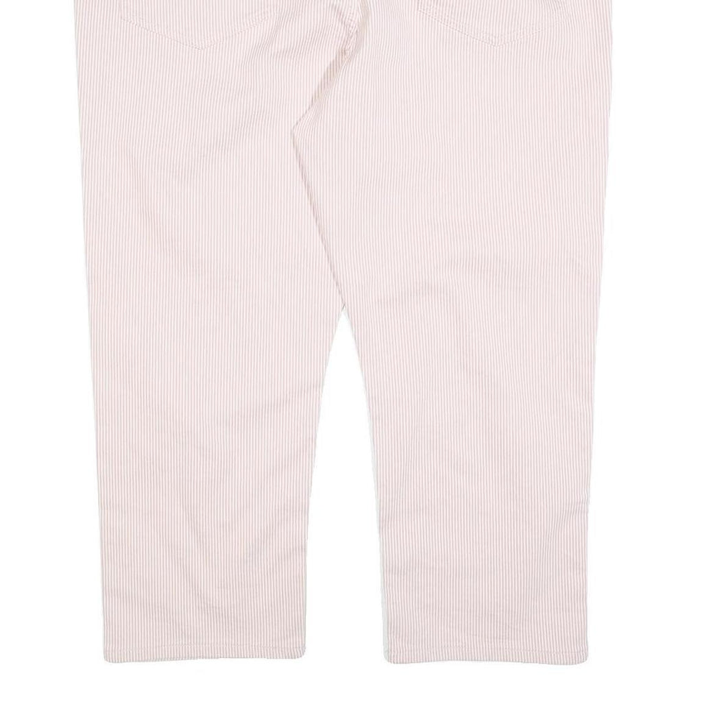 WHITE STUFF Womens Cotton Blend Pink Regular Straight Trousers W40 L24