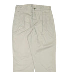 TOMMY HILFIGER Mens Cotton Blend Beige Relaxed Straight Trousers W32 L29 Casual