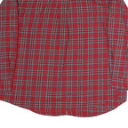 TOMMY HILFIGER Mens Red Check Shirt 2XL Cotton Long Sleeve Button Down