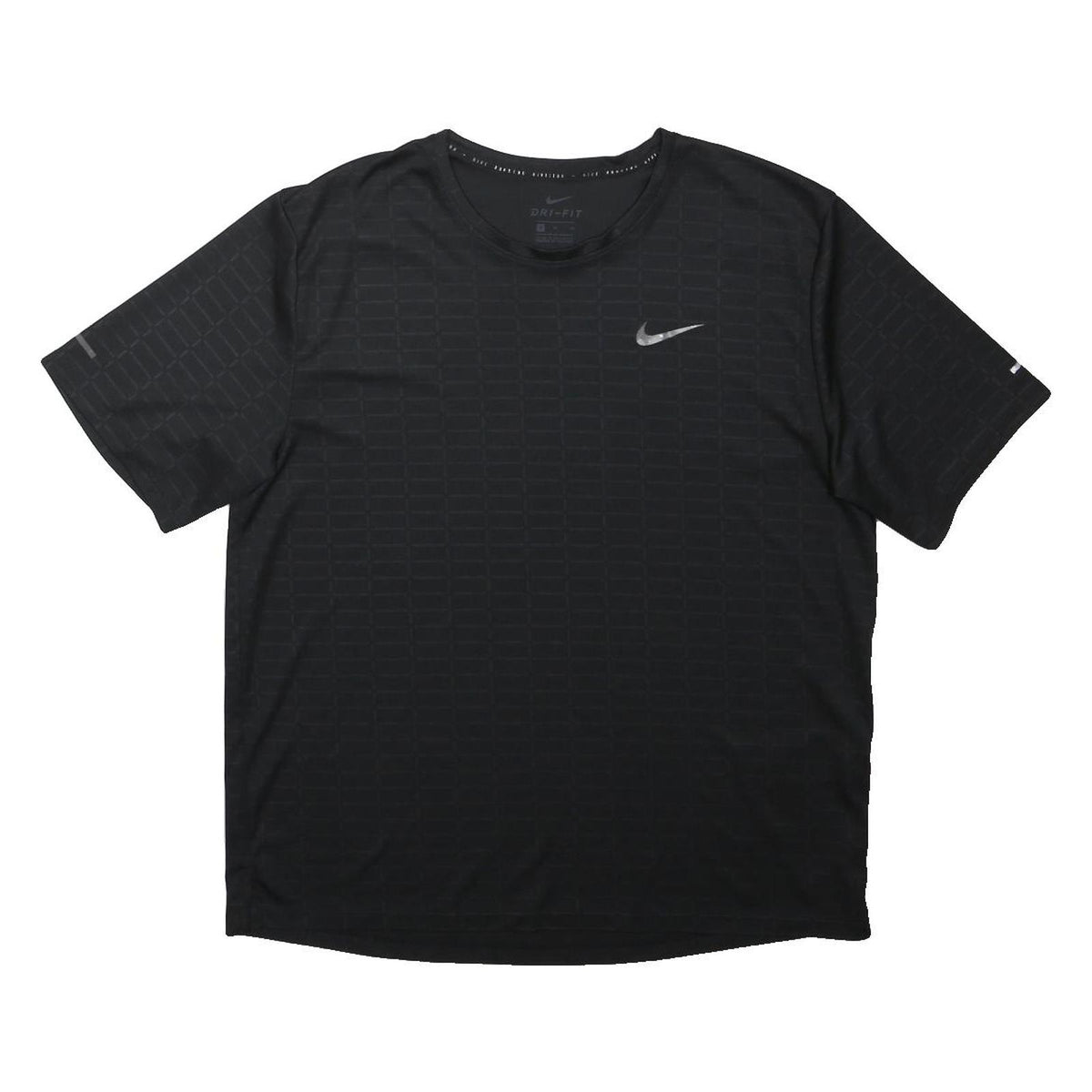 NIKE Mens Black Graphic T-Shirt M Short Sleeve Crew Neck Sports Gymwear