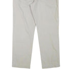 TOMMY HILFIGER Mens Regular Beige Cotton Blend Trousers W34 L30 Classic Zip