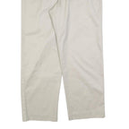 DOCKERS Mens Cotton Blend Cream Regular Fit Straight Leg Trousers W34 L29