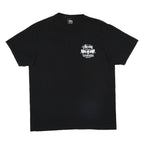 STUSSY Mens Black Toughgear International Graphic T-Shirt M Short Sleeve