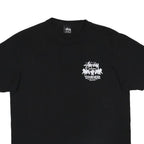 STUSSY Mens Black Toughgear International Graphic T-Shirt M Short Sleeve