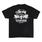 STUSSY Mens Black Toughgear International Graphic T-Shirt M Short Sleeve