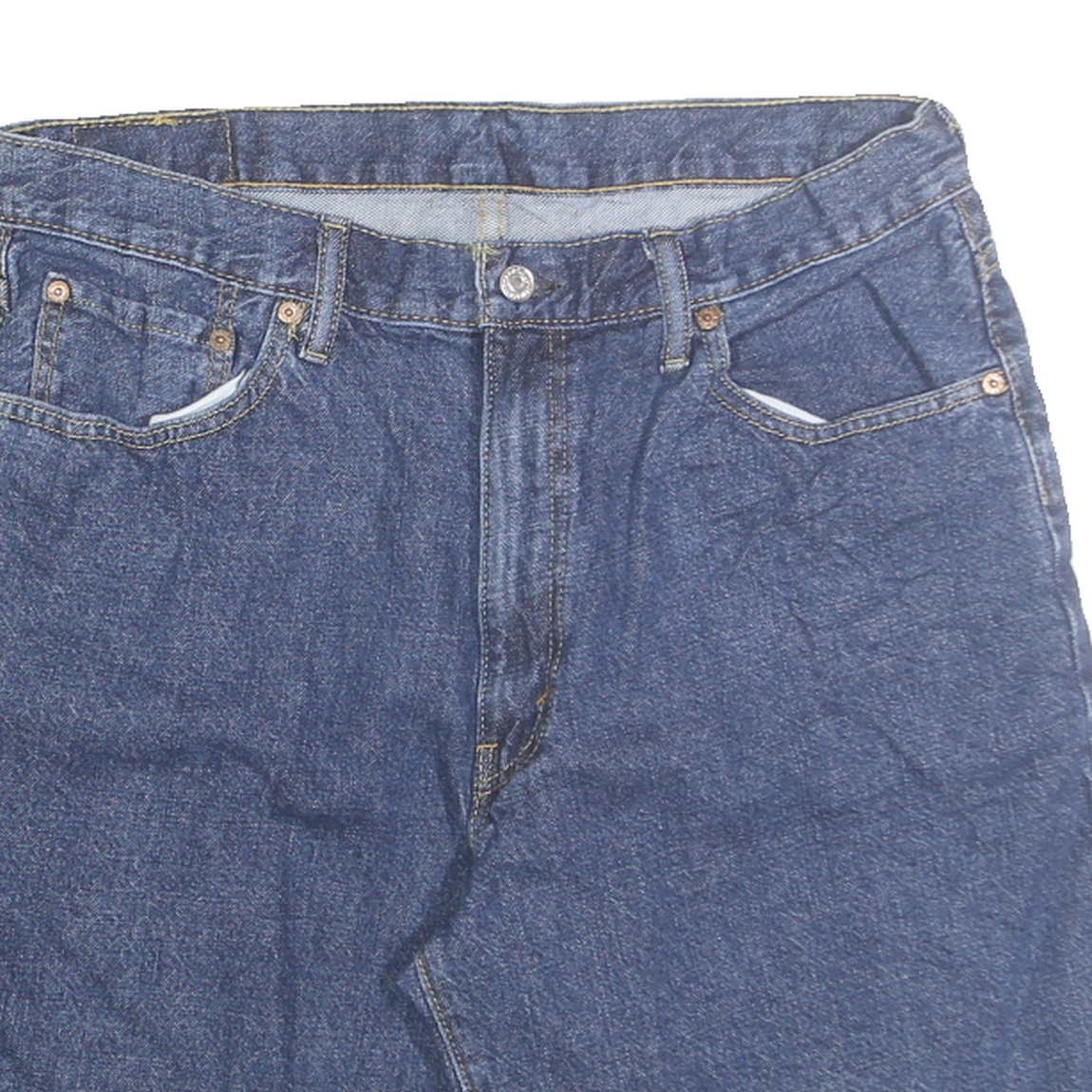 LEVI'S Mens Denim Shorts Blue L W36 Classic Fit Casual Cotton