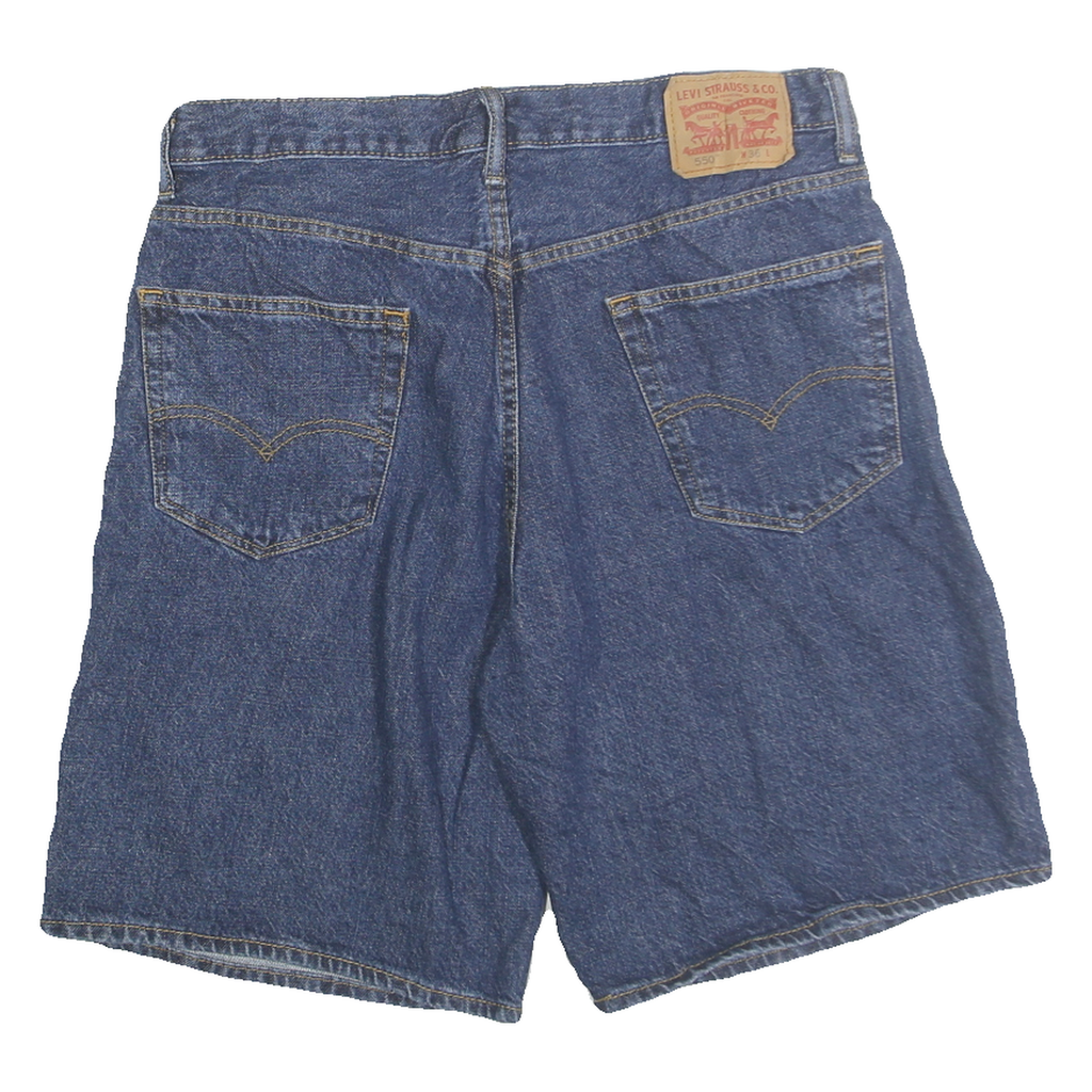 LEVI'S Mens Denim Shorts Blue L W36 Classic Fit Casual Cotton