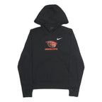 NIKE Womens Black Oregon State Pullover Hoodie L Sports Cotton Sweatshirt