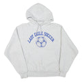 CHAMPION Mens Grey Lady Eagle Soccer Pullover Hoodie M Sportswear Cotton Blend