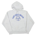 CHAMPION Mens Grey Lady Eagle Soccer Pullover Hoodie M Sportswear Cotton Blend