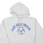CHAMPION Mens Grey Lady Eagle Soccer Pullover Hoodie M Sportswear Cotton Blend