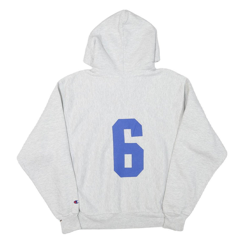 CHAMPION Mens Grey Lady Eagle Soccer Pullover Hoodie M Sportswear Cotton Blend