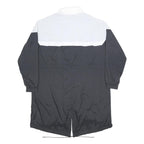 NIKE Womens Black & White Classic Zip Nylon Jacket M Sports Casual Retro