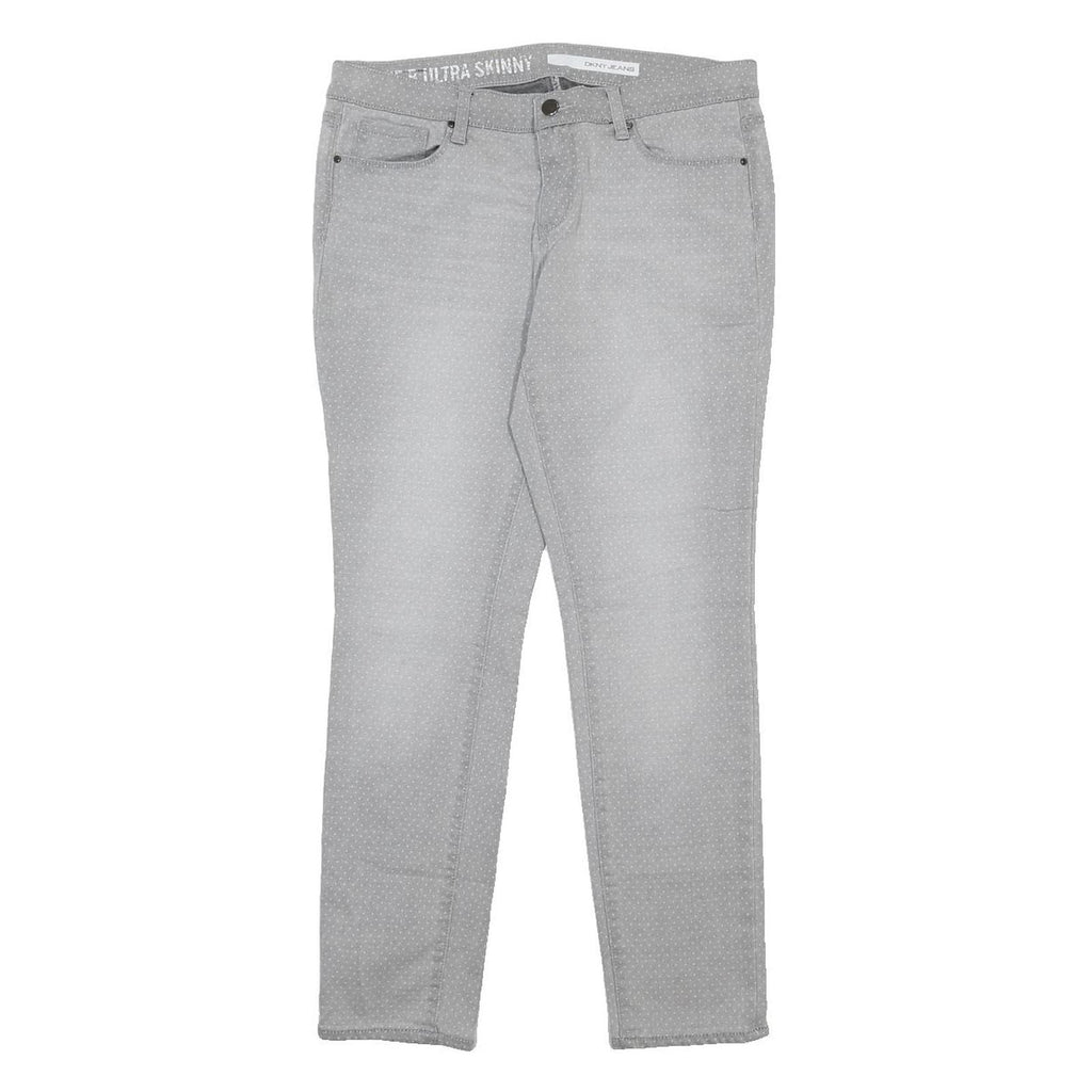 DKNY Womens Jeans Grey Slim Skinny Denim Cotton Blend W30 L28 Ultra Skinny