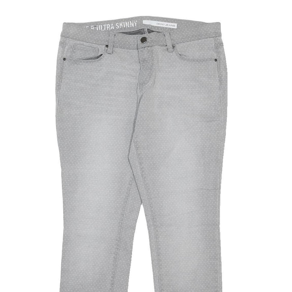 DKNY Womens Jeans Grey Slim Skinny Denim Cotton Blend W30 L28 Ultra Skinny