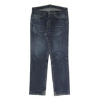 LEVI'S Mens Regular Blue Denim Dark Zip W31 L30 Classic Straight Jeans