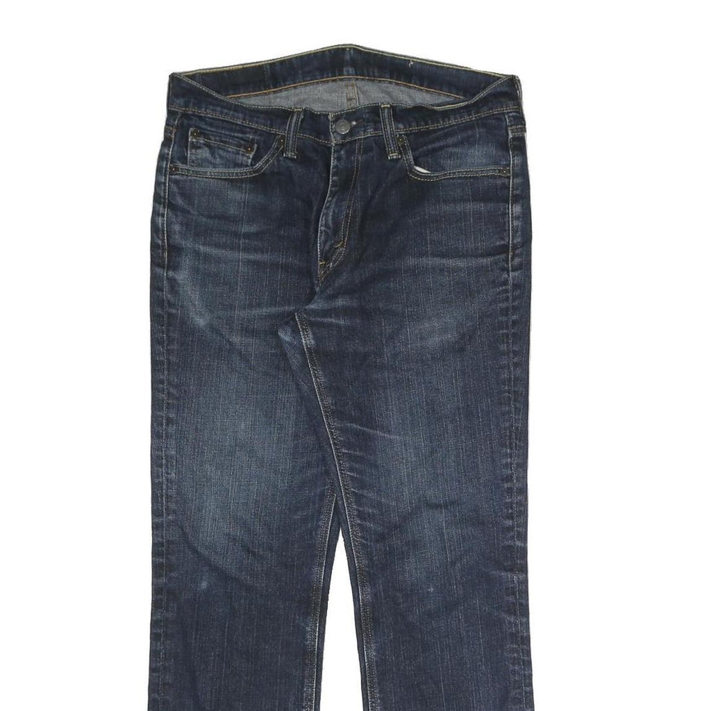 LEVI'S Mens Regular Blue Denim Dark Zip W31 L30 Classic Straight Jeans