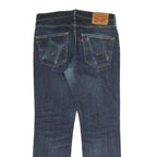 LEVI'S Mens Regular Blue Denim Dark Zip W31 L30 Classic Straight Jeans