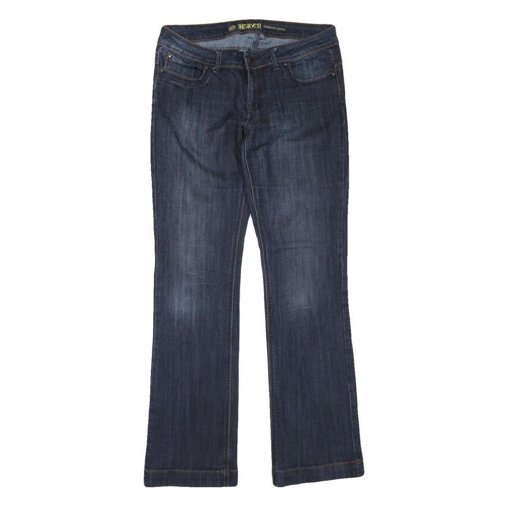 INSIDER Womens Jeans Blue Regular Bootcut Denim Medium W34 L33 Stylish