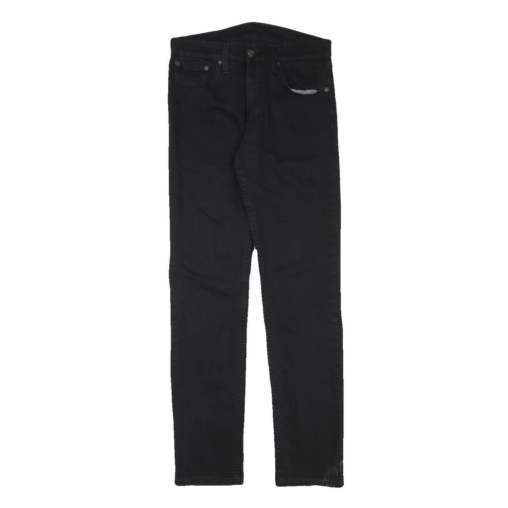 LEVI'S Mens Jeans Black Slim Skinny Denim Raw W29 L32 Zip Cotton Blend