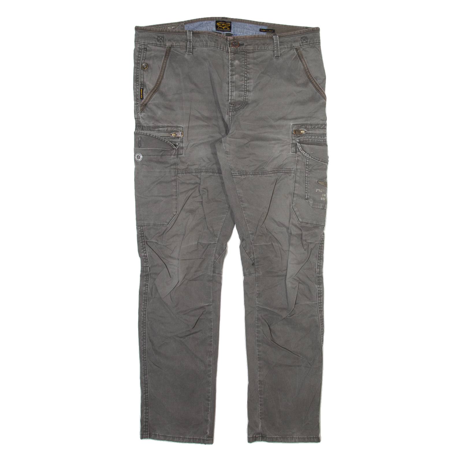 PME LEGEND Mens Trousers Grey Slim Straight W36 L31