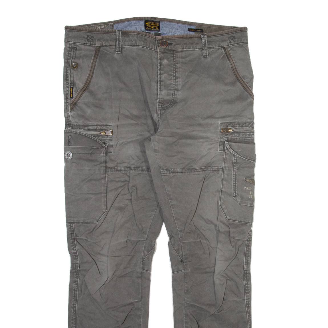 PME LEGEND Mens Trousers Grey Slim Straight W36 L31