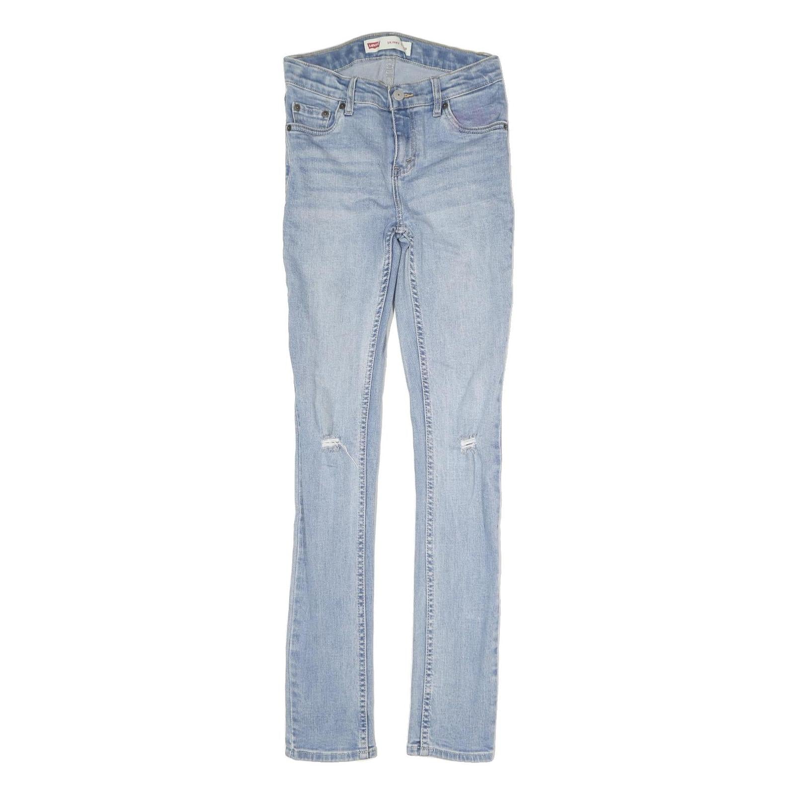 LEVI'S Womens Slim Blue Skinny Denim Light Wash Jeans W26 L29 Stretch Casual