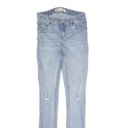 LEVI'S Womens Slim Blue Skinny Denim Light Wash Jeans W26 L29 Stretch Casual