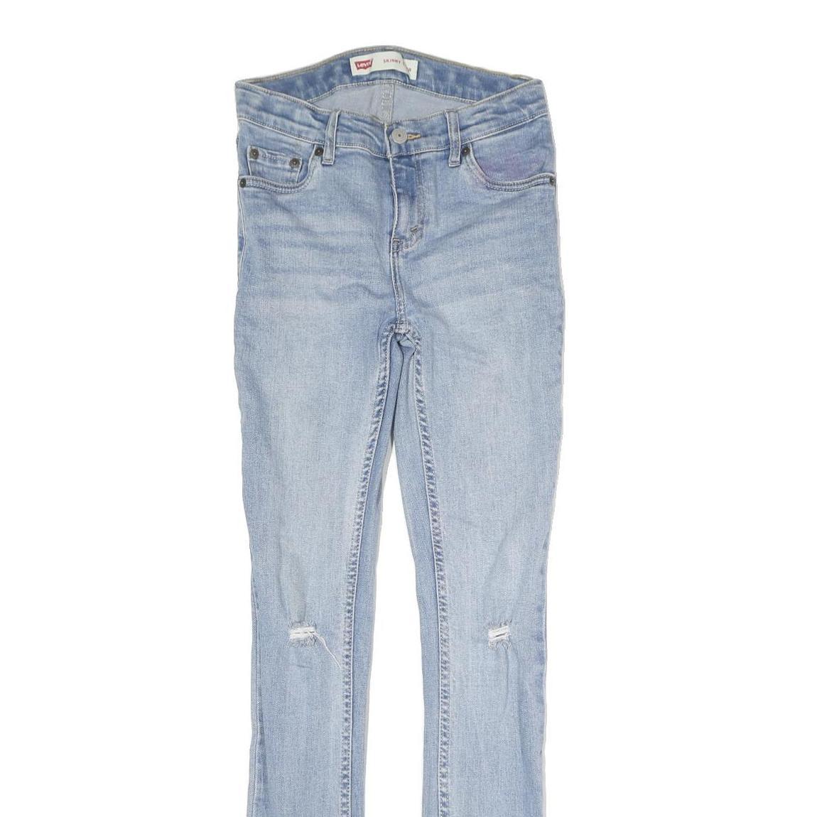 LEVI'S Womens Slim Blue Skinny Denim Light Wash Jeans W26 L29 Stretch Casual