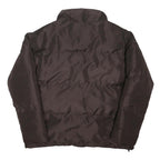 ELLESSE Womens Brown & Beige Puffer Jacket UK 12 Polyester Blend Zip Casual