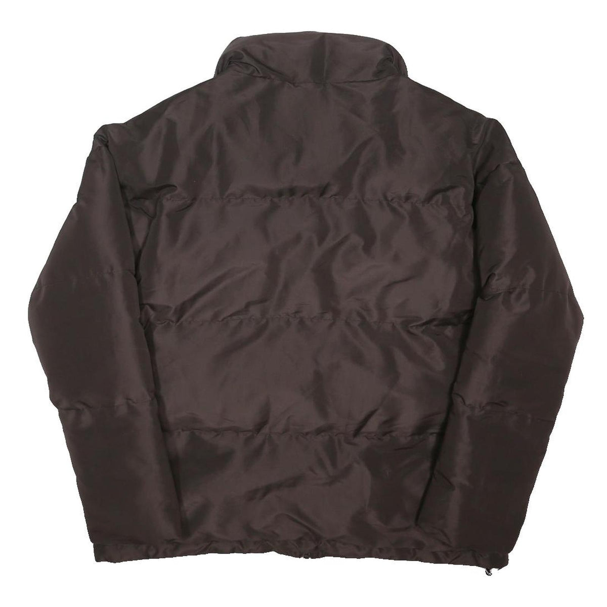 ELLESSE Womens Brown & Beige Puffer Jacket UK 12 Polyester Blend Zip Casual