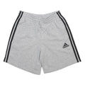 ADIDAS Mens Grey & Black Casual Shorts S W26 Cotton Blend Drawstring Logo