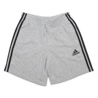 ADIDAS Mens Grey & Black Casual Shorts S W26 Cotton Blend Drawstring Logo