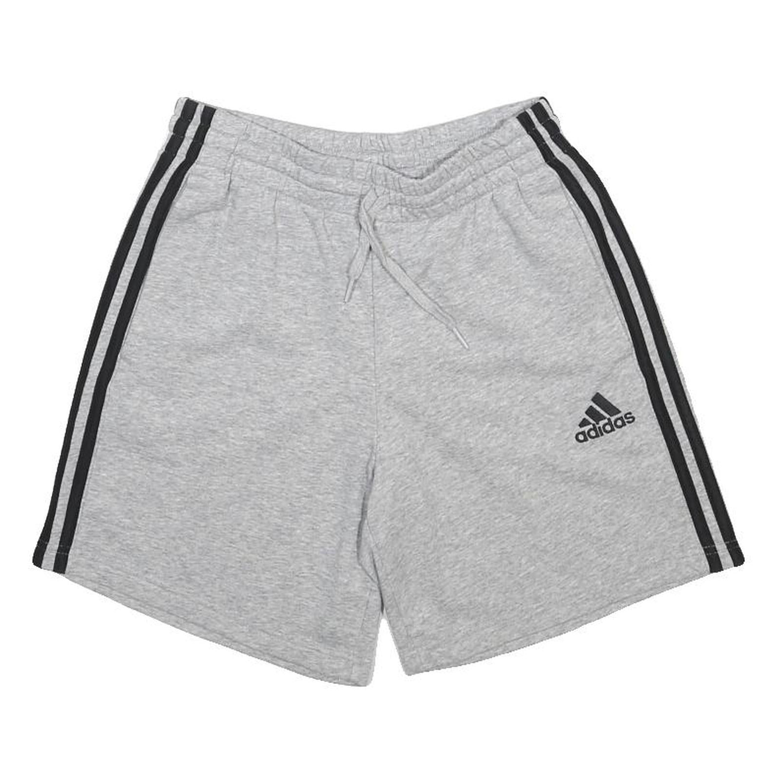 ADIDAS Mens Grey & Black Casual Shorts S W26 Cotton Blend Drawstring Logo