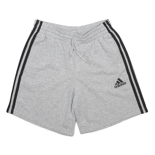 ADIDAS Mens Grey & Black Casual Shorts S W26 Cotton Blend Drawstring Logo