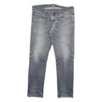 CARHARTT Mens Jeans Blue Slim Skinny Denim Medium W32 L27 Zip Closure