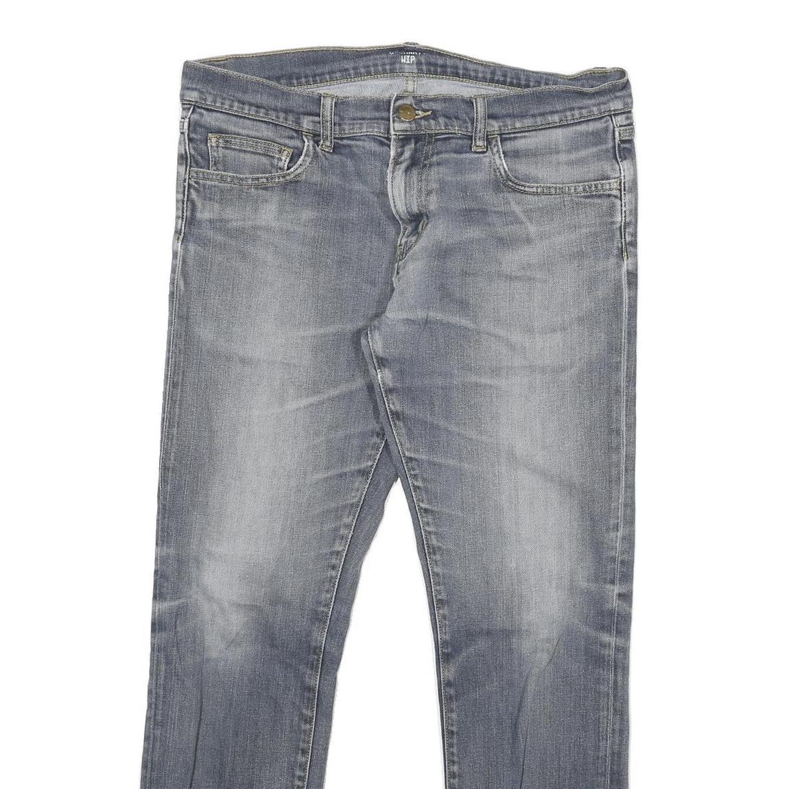 CARHARTT Mens Jeans Blue Slim Skinny Denim Medium W32 L27 Zip Closure