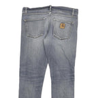 CARHARTT Mens Jeans Blue Slim Skinny Denim Medium W32 L27 Zip Closure