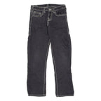TRUE RELIGION Ricky Womens Jeans Black Relaxed Straight W28 L26