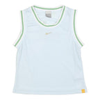 NIKE Girls Light Blue & Green Sleeveless Jersey M Just Do It