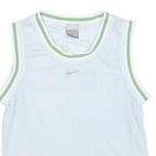 NIKE Girls Light Blue & Green Sleeveless Jersey M Just Do It