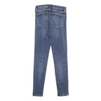 ALL SAINTS Womens Slim Blue Denim Jeans W24 L28 Stylish Zip Cotton Blend